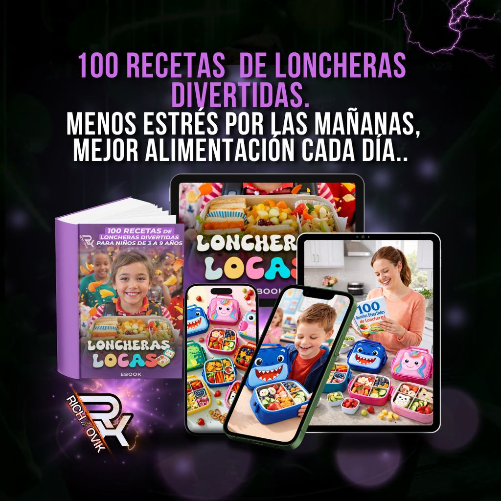 100  RECETAS  DE LONCHERAS DIVERTIDAS Y SALUDABLES ( EBOOK)